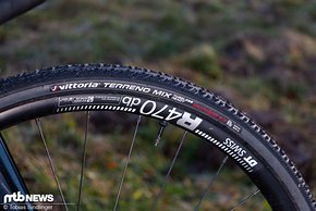 DT Swiss-Läufräder und Vittoria Terreno-Reifen sorgen für den unmittelbaren Kontakt vom Rad zum Boden