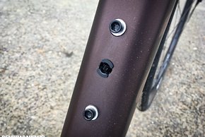 Der Carbonrahmen ist Di2-vorbereitet