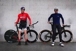 Fabian Cancellara (rechts) wirkte bei der Entwicklung mit