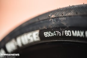 47er Reifen auf 650b Laufrad