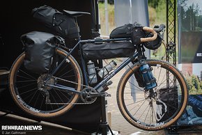 Das Gravel Bike von Sour aus Dresden diente nicht nur als Show Bike für die Topeak Taschen