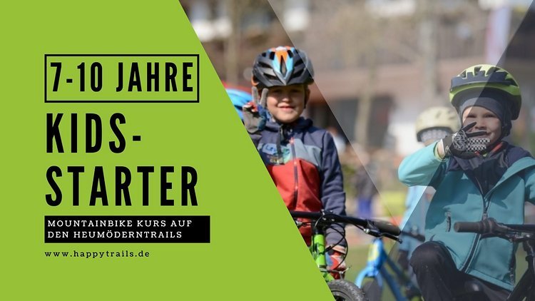 HappyTrails: Mountainbike Kids-Starter Kurs für 7 bis 10 Jahre auf den HeumödernTrails