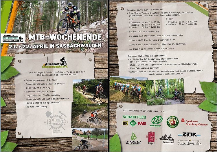 Saisoneröffnung Bikesport Sasbachwalden, Alpirsbacher Schwarzwaldtrail